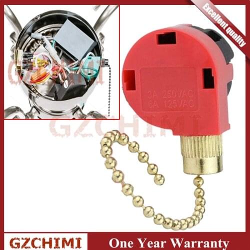 ZE-268s1 Ceiling Fan Switch For Zing Ear ZE-268S6 3 Speed 4 Wire Pull Chain Switch Hunter Ceiling Fan Switch