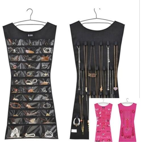 Creative multi-cell jewelry storage bag Socks Bra Underwear Rack Bag Creative Clear Hanging Bag Hanger Jewelry Organizer