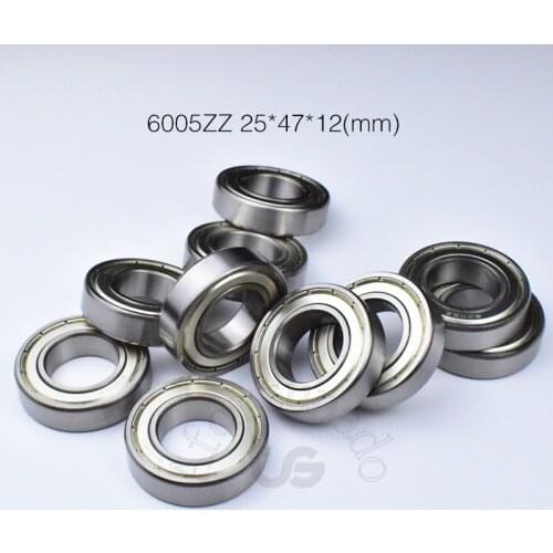 6005ZZ 25*47*12(mm) 1Piece free shipping bearing ABEC-5 metal sealing bearings chrome steel bearing 6005 6005Z 6005ZZ