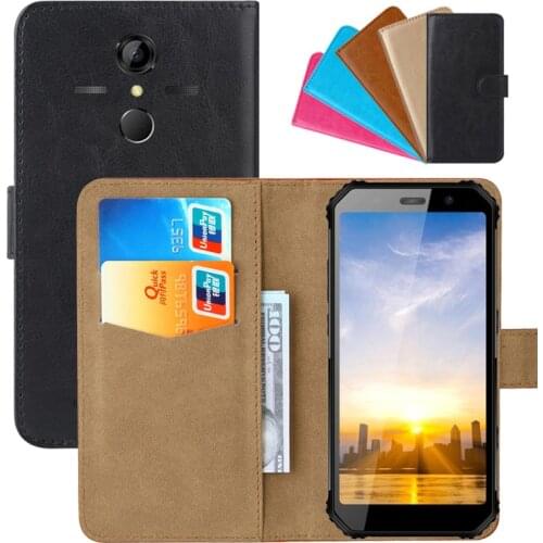 Luxury Wallet Case For AGM A9 PU Leather Retro Flip Cover Magnetic Fashion Cases Strap