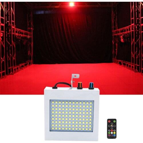 Showtime High Brightness 108 LED Strobe Light Auto Voice Control Mod Adjustable Flash Speed Control RGB 108pcs SMD5050 DJ strobe