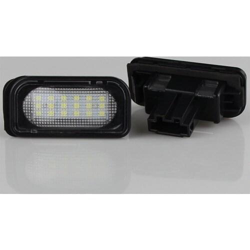 LED CANBUS No Error License Plate Light Base For Mercedes-Benz W203 4D Sedan AUTO Number lamp No Hyper Flash
