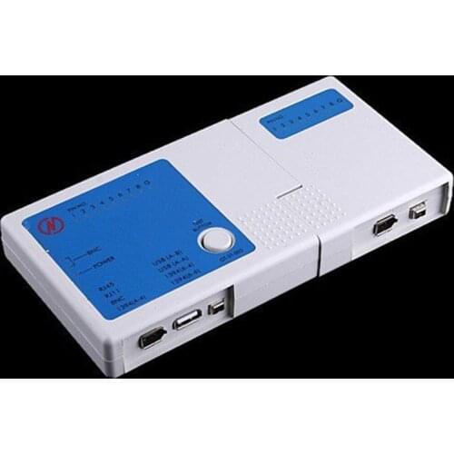 4 In 1 Network Cable Tester RJ45/RJ11/USB/BNC LAN Cable Cat5 Cat6 Wire Tester