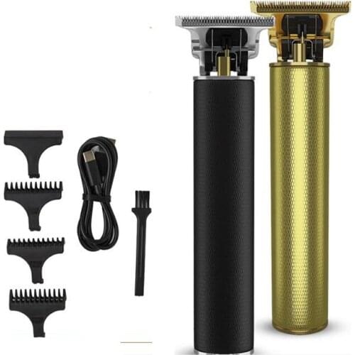 Jd hair trimmer USB rechargeable hair clipper haircut machine oilhead clipper white hair carving clipper beard trimmer 0mm