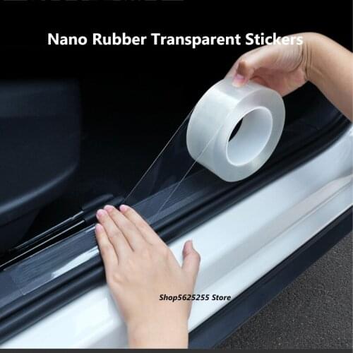 Car Sill Strip For Toyota Camry 2018 2019 2020 Anti-stepping Bumper Invisible Transparent Protective Film Door Edge Crash Strip
