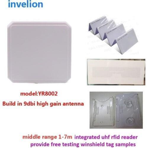1-6meters Middle distance Integrated Reader/UHF RFID antenna Reader IP65 waterproof outdoor parking lot access control