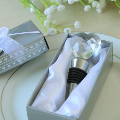 100PCS/lot cyrstal bottle stopper wine beer bottle cork wedding party favor guest gift present