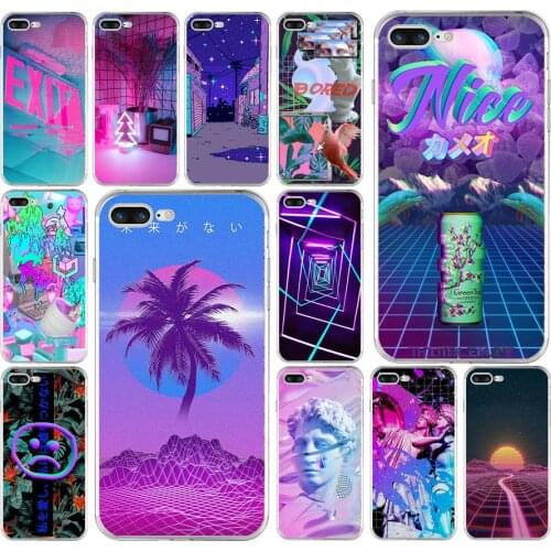 179FG Vaporwave Aesthetics Soft TPU Silicone Cover Case For Apple iPhone5 5s se 6 6s 7 8 plus x xr xs max