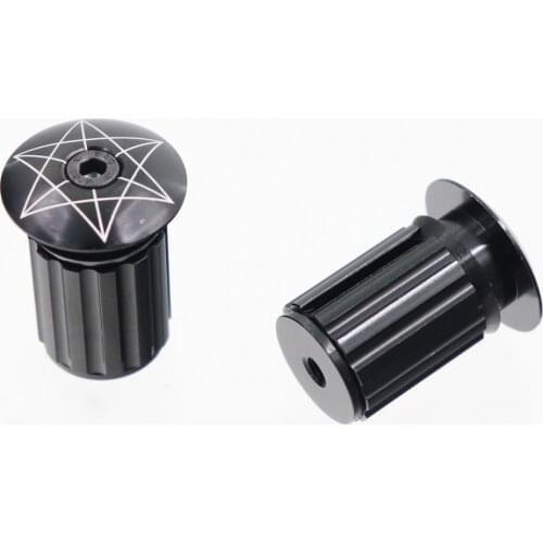2 pcs Bike handlebar Bar End Plugs Aluminum Road Bicycle Grip Anti-slip Firm Handlebar Caps Accessory Bike Bar End Plugs