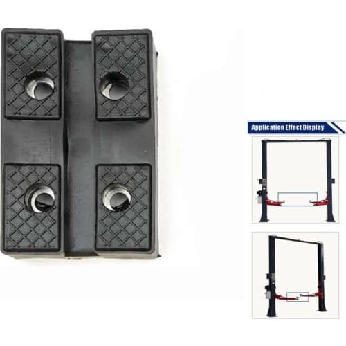 4pcs/lot Rubber Jacking Pad Hold up to Sharp sub-frames and Pinch Weld Points for Heavy Duty rectangle Lift Pads for Car Repair