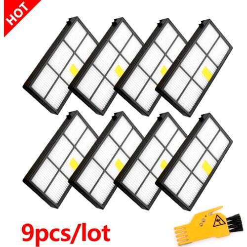 8pcs Heap Filter kit for iRobot Roomba 800 900 Series 870 880 980 Robotic Vacuum Cleaner Spare parts Replacement Packages