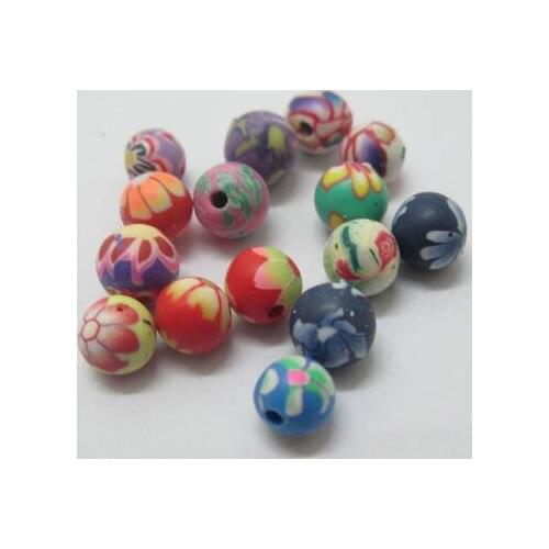 500Pcs Fimo Polymer Clay Spacer Loose Beads For Handmade Bracelet Necklace Jewellery DIY Making 6mm