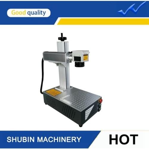 Fast Speed 20W 30W 50W Table Engraving Fiber Laser Marking Machine with rotary axis