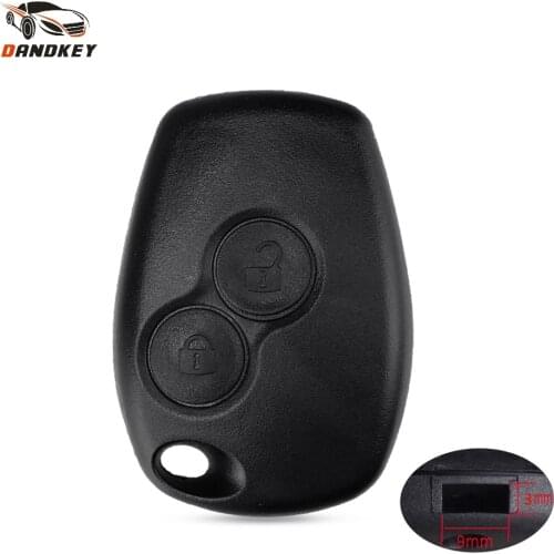Dandkey 2 Buttons Remote Key Shell Fob Case For Renault Megane Modus Espace Laguna Duster Logan Sandero Clio Kango For NISSAN