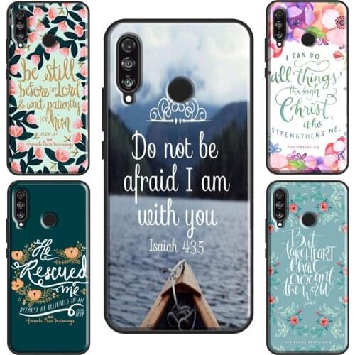 Verse of The Christian Bible Jesus Case For Huawei Nova 5T P20 P40 P30 Lite Mate 10 P Smart 2019 Y6 Honor 9X 8X 8A 10i 20