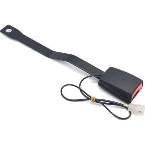 Long Section 325MM 13.5mm Cam lock Car Seat Belt Lock Buckle Padding Socket Plug Connector with Warning Cable