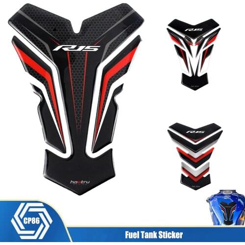For YAMAHA YZF-R15 YZFR15 YZF R15 Tankpad 3D Carbon Fiber Motorcycle Fuel Tank Pad Protection Sticker Fuel Tank Sticker