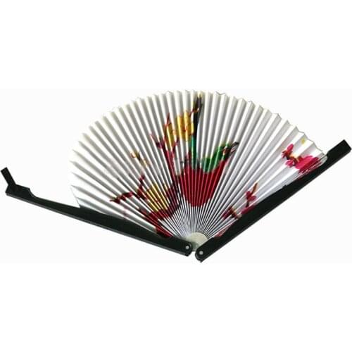 Hot sale 2PCS Paper Folding Chinese Oriental Floral Hand Fans Wedding Favours Table outstanding quality