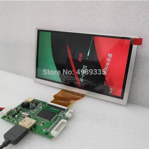 HDMI+audio LCD driver board 6.5 inches display module Raspberry Pi handheld display device car DIY400 brightness 800X480