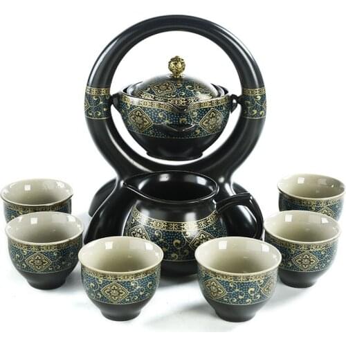 Ceramic Lazy Semi-Automatic Tea Set,Creative Kung Fu Tea Cup Pots .Creative Tea Ceremony Teawere