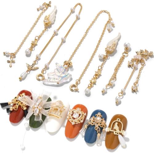 Chinese New Year 3D Nail Art Accessories Nail Art Decorations DIY Lucky Money Bag Crystal Red goldfish Gemstone Rhinestone Beads