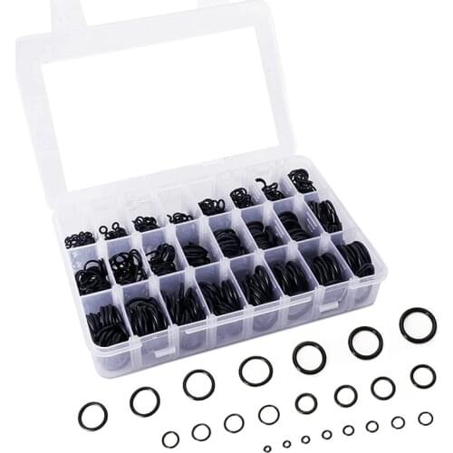 1200 Pcs O Ring Kit,24 Sizes Nitrile Rubber O Rings Assortment Kit for Plumbing, Resist to Oil, Heat and High Pressure