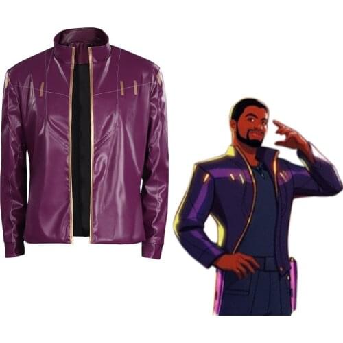 Star Lord T‘Challa Cosplay Costume Coat Outfit Halloween Carnival Suit