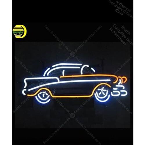 Neon Sign for Vintage Old Car Neon Bulb sign handcraft Recreation Wall Neon light Guitar Store Display Bar Neon Lighting Buffal