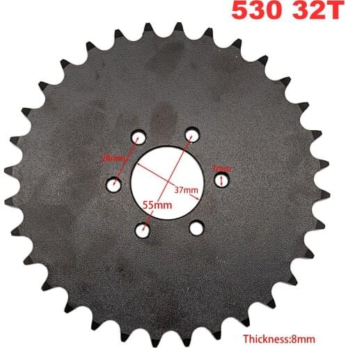New Rear Sprocket 530 32T tooth 37mm Chain Sprocket Fit China 150CC 200CC 250CC ATV Pit Dirt Bike Motorcycle Parts