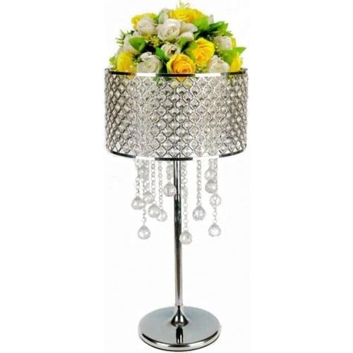 New style crystal wedding Centerpiece Flower Stand aisle road lead crystal column pillar for party decoration senyu0801