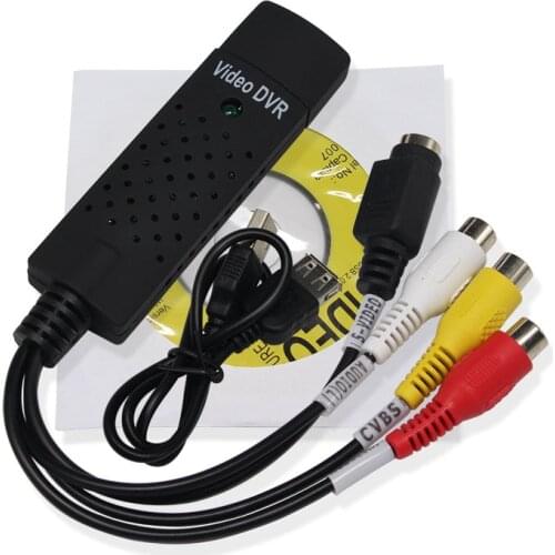 1 piece USB 2.0 Easycap Audio New Video DVD VHS Record Capture Card Converter PC Adapter