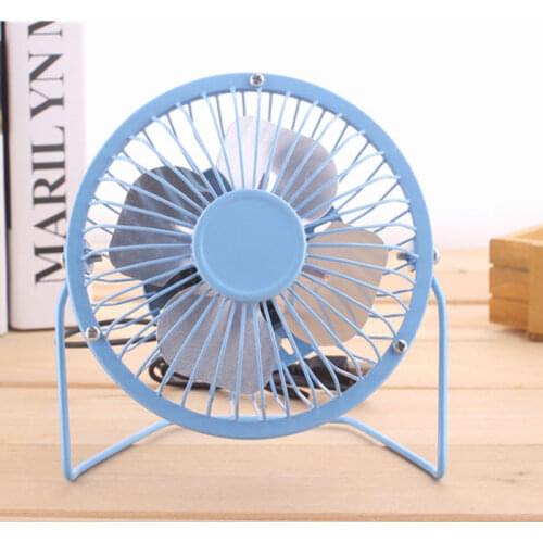 2018 usb fan Portable DC 5V Small Desk USB 4 Blades Cooler Cooling Fan USB Mini Fans Operation Super Mute Silent PC Laptop