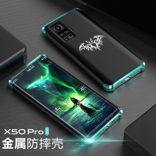 Bobyt Shockproof Armor Case For Oppo X50 Pro Iphone Cover Luxury Aluminum Metal Bumper For Oppo X50 Pro Hard Back Cover Coque