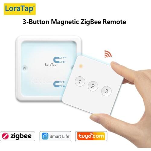 Tuya ZigBee 3.0 Wireless 3 Gang Remote Control Scene Switch Support Smart Life Home Assistant ZigBee2MQTT Automation DIY
