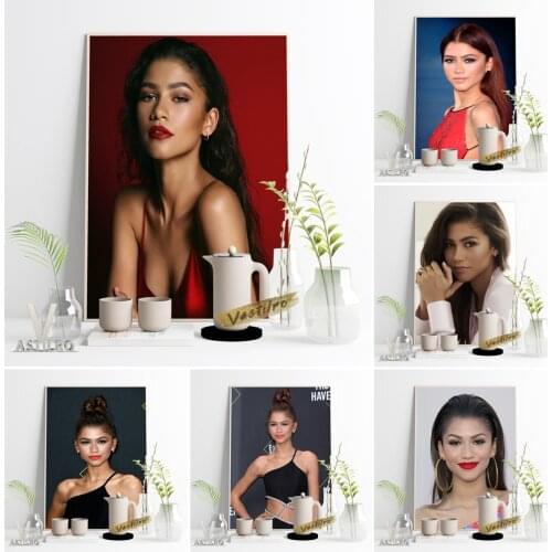 Series Zendaya Hot Actress Poster Movie Star Sexy Girl Art Prints Canvas Painting Living Room Home Decor Wall Picture Fans Gift