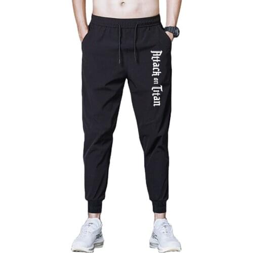 Printed Attack On Titan Men Jogging Pants Hip hop Streetwear Men SweatpantS Outdoor Hiking Running Trousers SweatpantS