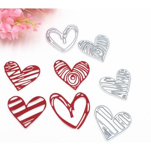 Heart Metal Cutting Die Photo Album Paper Card Template Stencils for Diy Scrapbooking Embossing Mold
