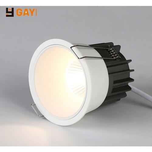 High Quality LED Ceiling Recessed Downlight Spotlight Anti-glare 7w12w15w 85V-285V LED Bulb Bedroom Kitchen Living Room Interior