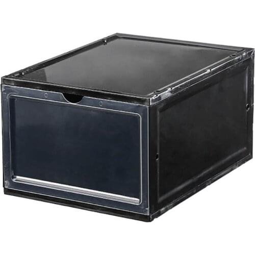 Transparent Lid Sneakers Stackable Drawer Shoes Storage Box Container Organizer