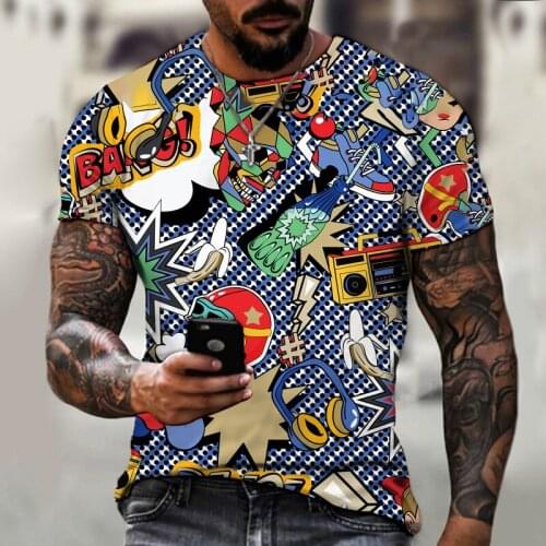 2021 New Harajuku Casual Short Sleeve Tops Oversized Tshirts Streetwear Hip Hop Lightning Print Punk Rock Gothic Tees Shirts