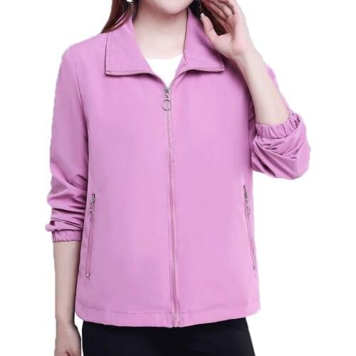 2021 Female Windbreaker Coat New Fashion Outwear Loose Large Size Spring Autumn Women Trench Baseball UniformCoat With Lined C