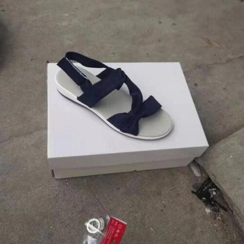 2021 New Summer Cool And Comfortable Casual Flat Cloth Surface Velcro Round Toe Womens Sandals