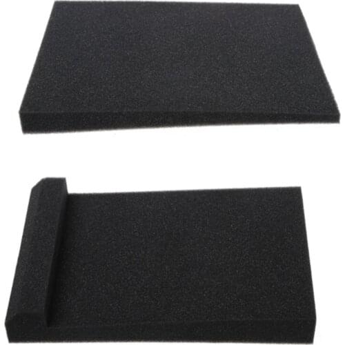 1 Set/2pcs Sponge Studio Monitor Speaker Acoustic Isolation Foam Isolator Pads Soundproofing Foam 11.8x7.8x1.8inch