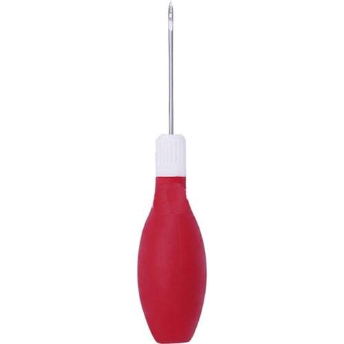 1PC Sewing Tools Handle DIY Leather Tent Sewing Awl Pin Punch Hole Repair Tool Hand Stitcher Leathercraft Needle