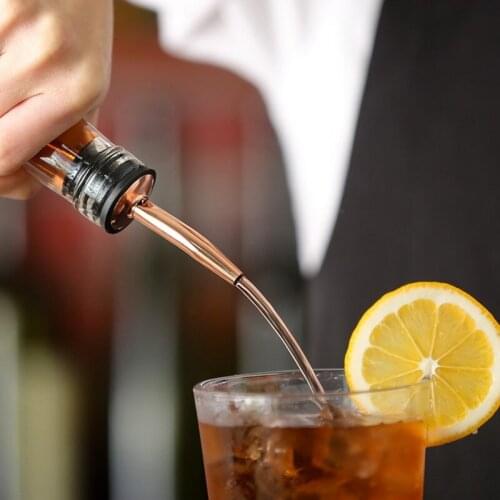 1pcs Wine Pourer Stainless Steel Alcohol Liquor Spouts Bottle Cocktail Dispenser with Dust Proof Cap Wine Accessories