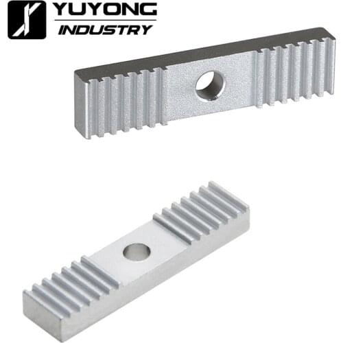 10Pcs/Lot GT2 3D Printer parts Timing Belt Fixing Piece Clamp with aluminum tooth plate 9*40mm oxidation treatment