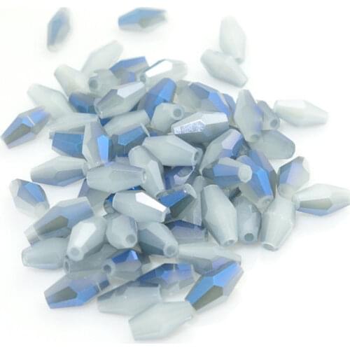 100 pieces exquisite 4x8mm Austrian Long Bicone crystal beads for Jewelry marking DIY necklace&Bracelet