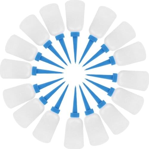 14pcs 150ml Glue Applicator Bottle Plastic Liquid Bottles Blue Tip for DIY Craft