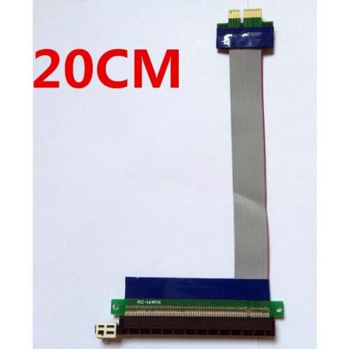 2pcs 20cm Graphics Card Extension Cord for Mining Machine Patch Cord pcie1x turn 16x interface PCI-E 1X turn 16X Riser Card