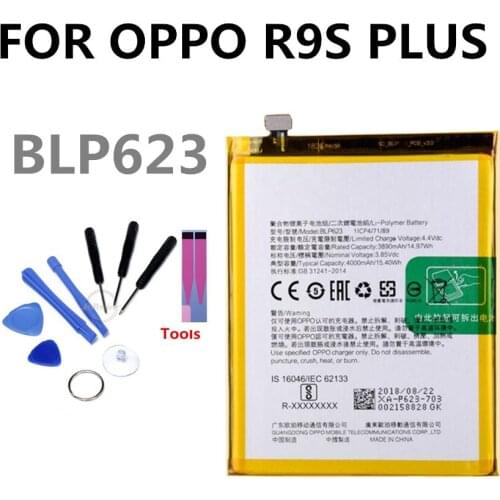 BLP623 battery For OPPO R9S PLUS 4000mAh lithium battery li-ion polymer battery High capacit Mobile Accessories replacement